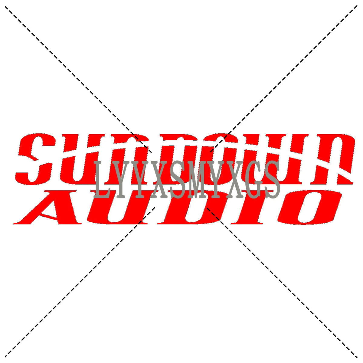 Personality self-adhesive Sundown Audio Sticker Rear Window