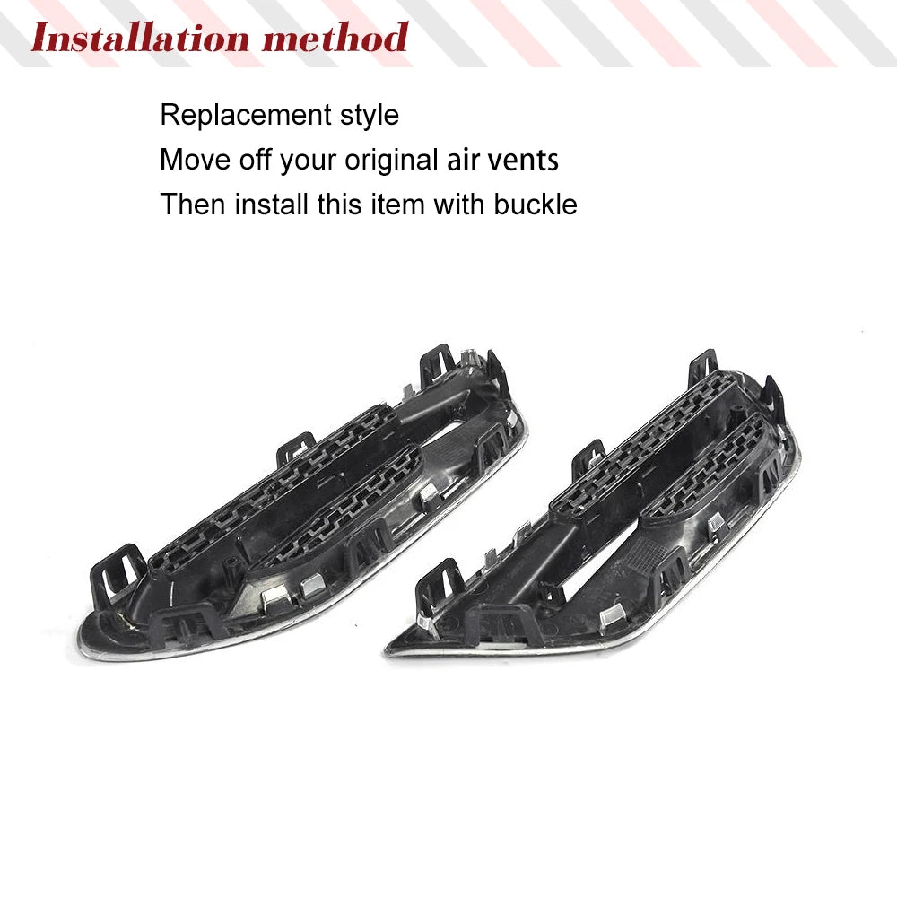 For BMW 5 Series F10 F11 Real Carbon Fiber Air Vent Cover Side