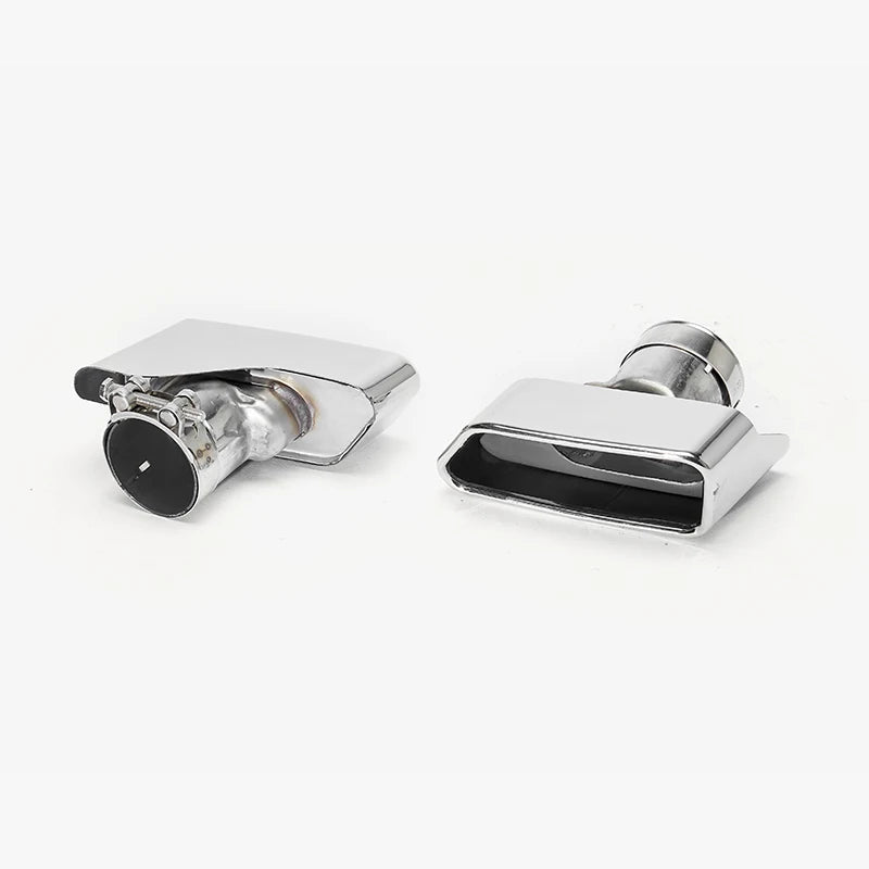 For BMW 5 Series F10 F18 1pair 304 Stainless Steel Square