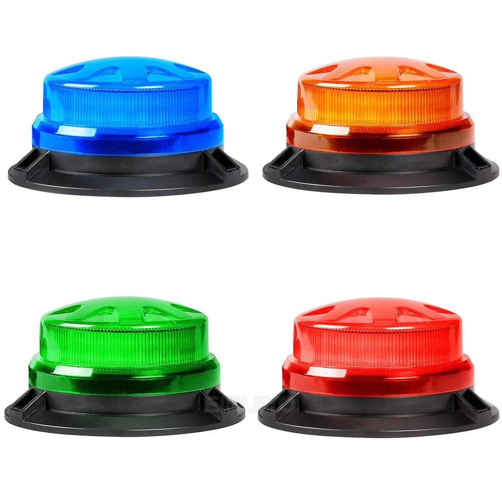 9-28v MINI Yellow Blue Rotating Ambulance Emergency Strobe