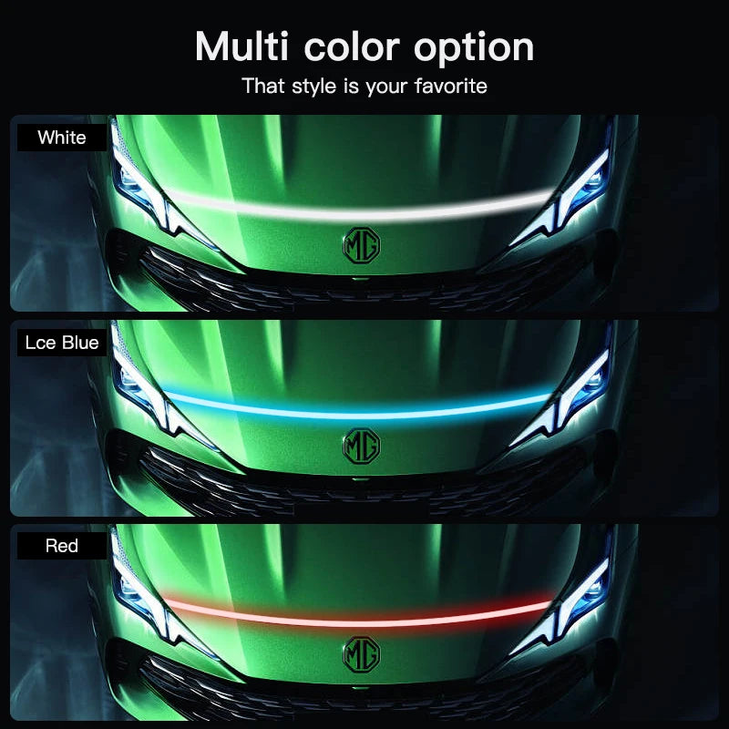 Scan Starting Hood Daytime Running Flexible Dynamic Drl 12V