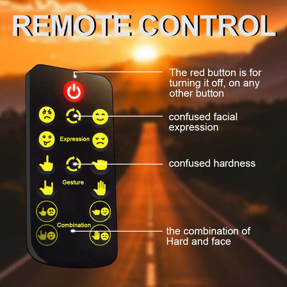 Finger Expression Remote Control Lighting Gesture Road Rage Palm