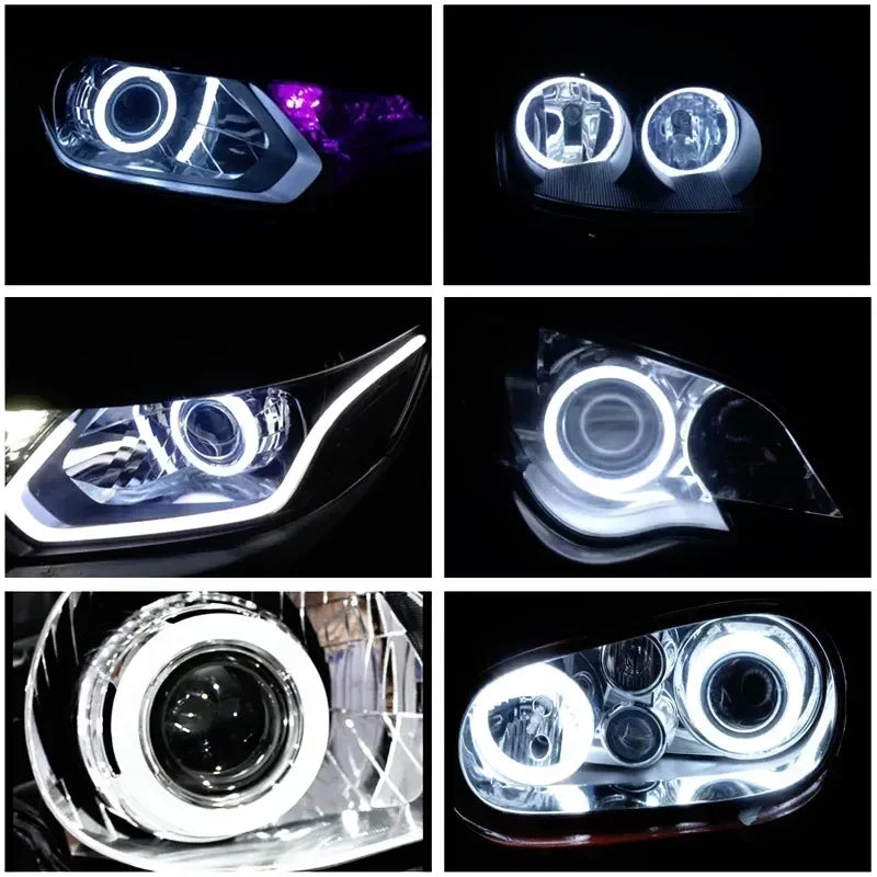 RGB In Angel Eye Headlights Multiple Color APP Control