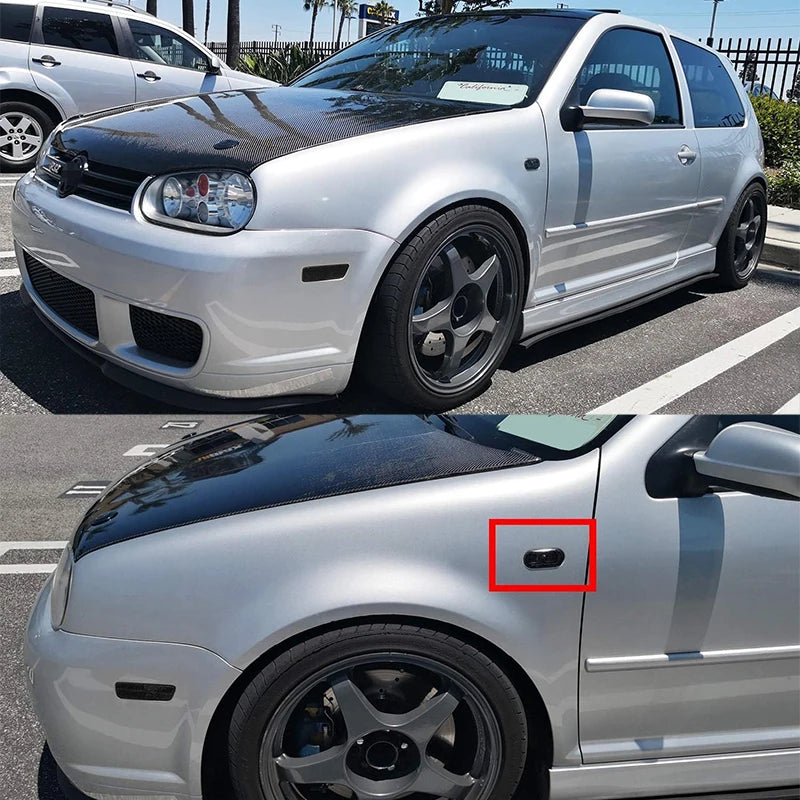 For VW Golf 3 4 MK3 2PCS Side Marker Turn Signal Warning Housing