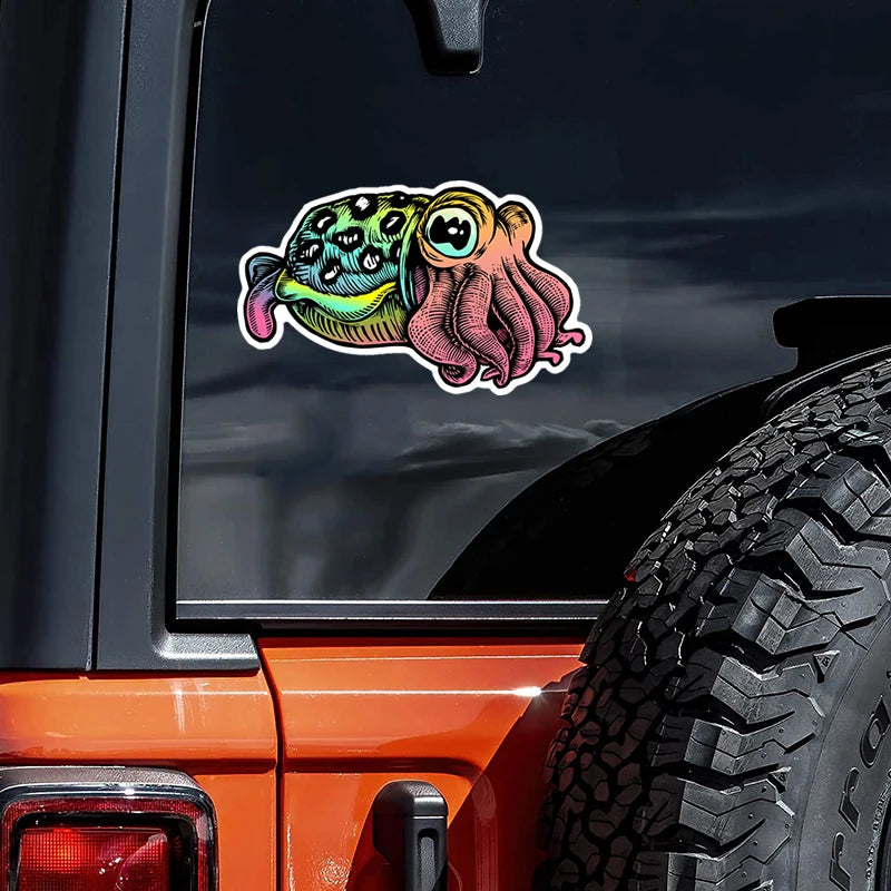self-adhesive Decal Cuttlefish Sticker Waterproof Decors On