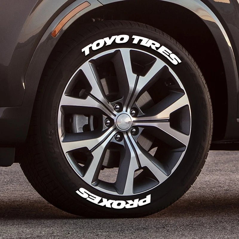 One Tire Letter Sticker Pvc Waterproof Personalized Decal Without