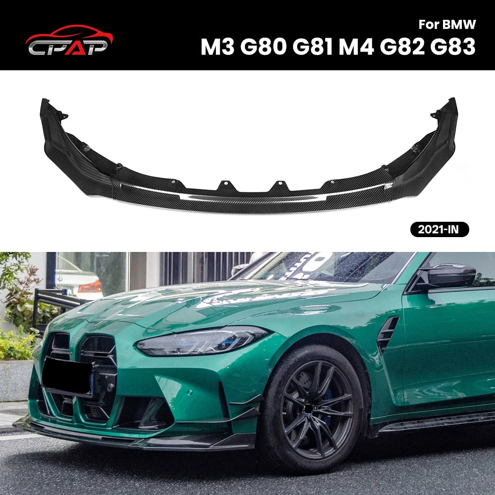 For BMW M3 G80 G81 M4 G82 G83 V Real Dry Carbon Fiber Front