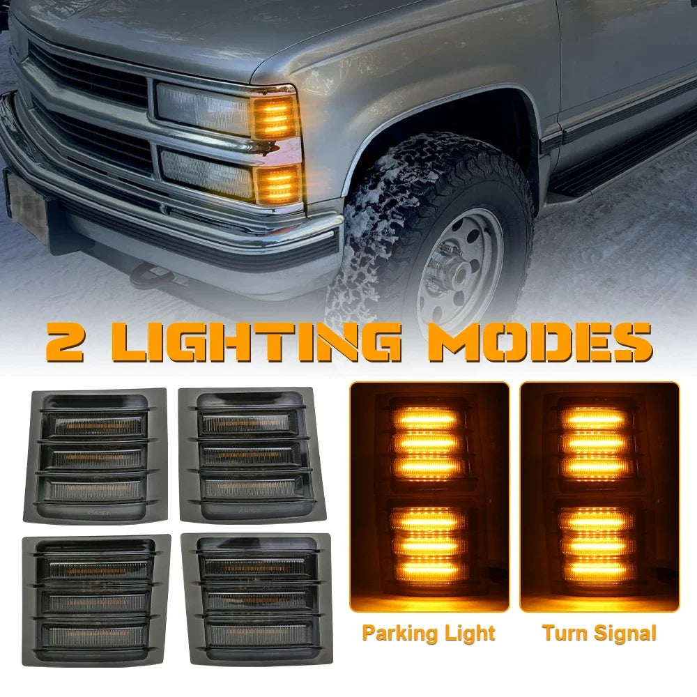 For Chevy C K 1500 2500 Povtor Corner Side Marker Turn Signal