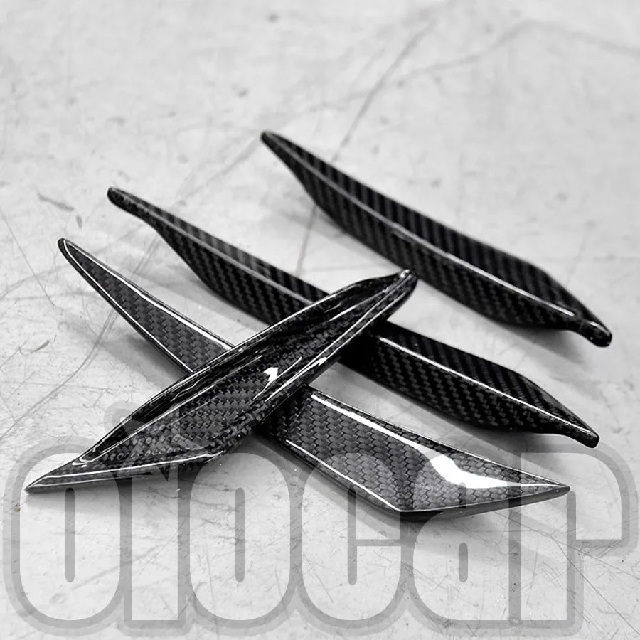 For BMW F91 F92 F93 M8 Oiomotors Dry Carbon Front Bumper Side