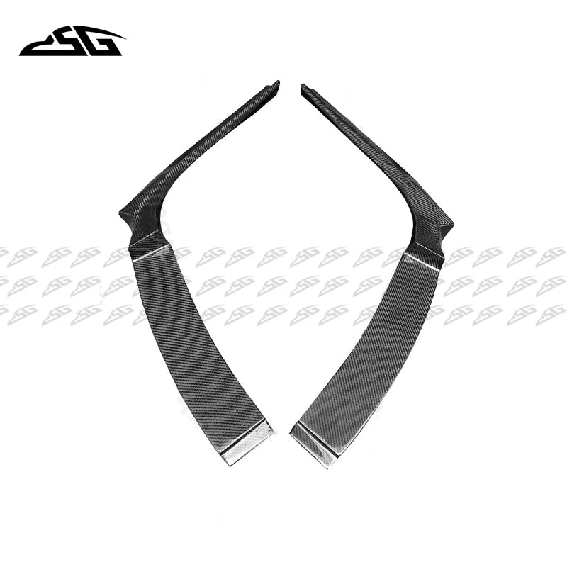 For BMW 5 Series M5 F10 Carbon Fiber Rear Bumper Side Fins
