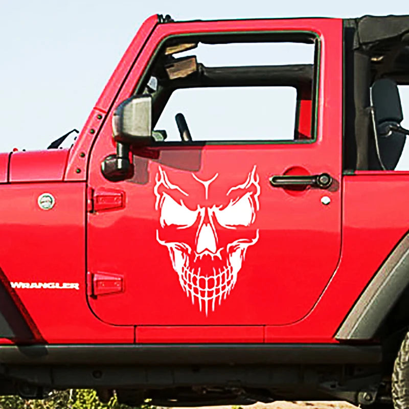 Sticker Skull Decal Horrific Skeleton Vinyl Removable Waterproof