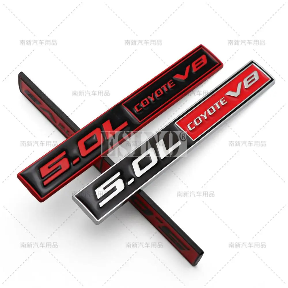 For Ford Mustang Shelby V8 Coyote 5.0l V8 3D Metal Zinc Alloy