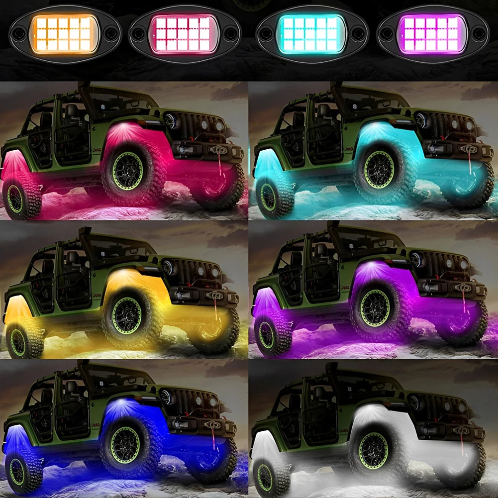 Pods RGB Rock Brightness Multifunction Neon Underglow Kit