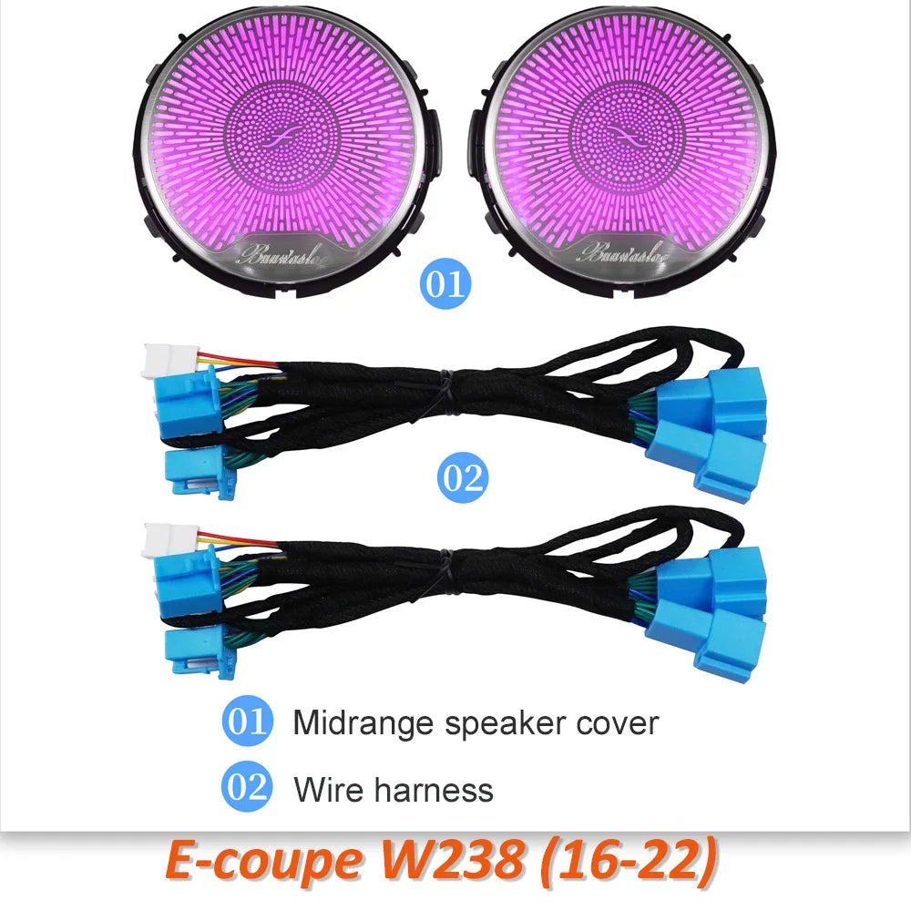 For Mercedes Benz C E-Coupe W238 W205 Horn Audio Trim Glow Cover