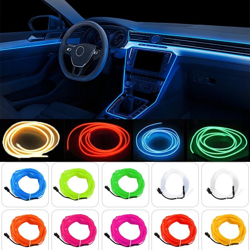 Interior Atmosphere Lighting Strip 5V Flexible El Cold Line
