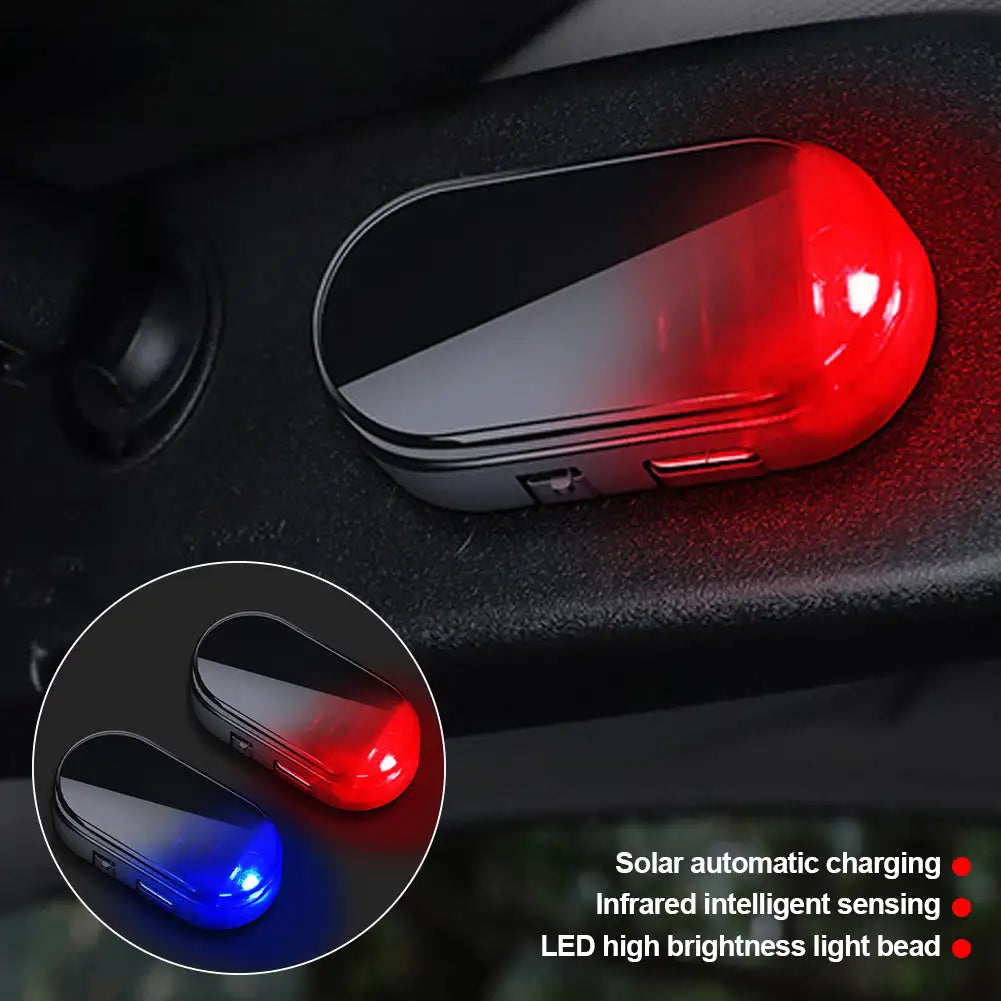 Solar Energy Wireless anti-theft Warning Flashing Caution Alarm