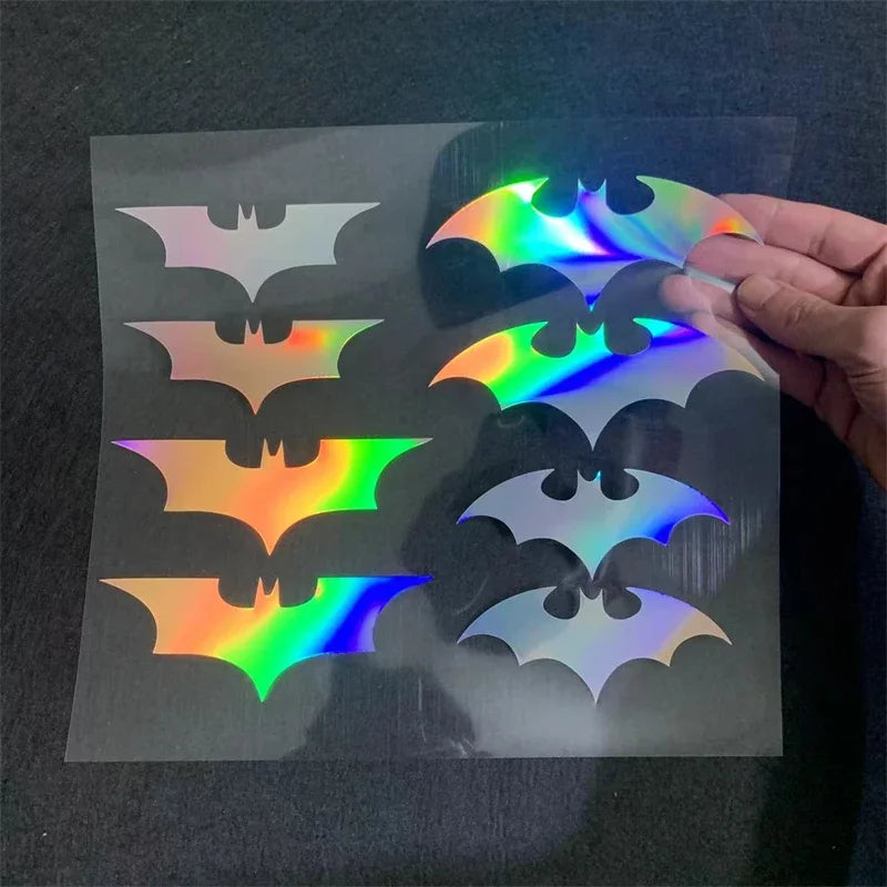 8PCS Set Bat Stickers Badge Tail Label Side Modification