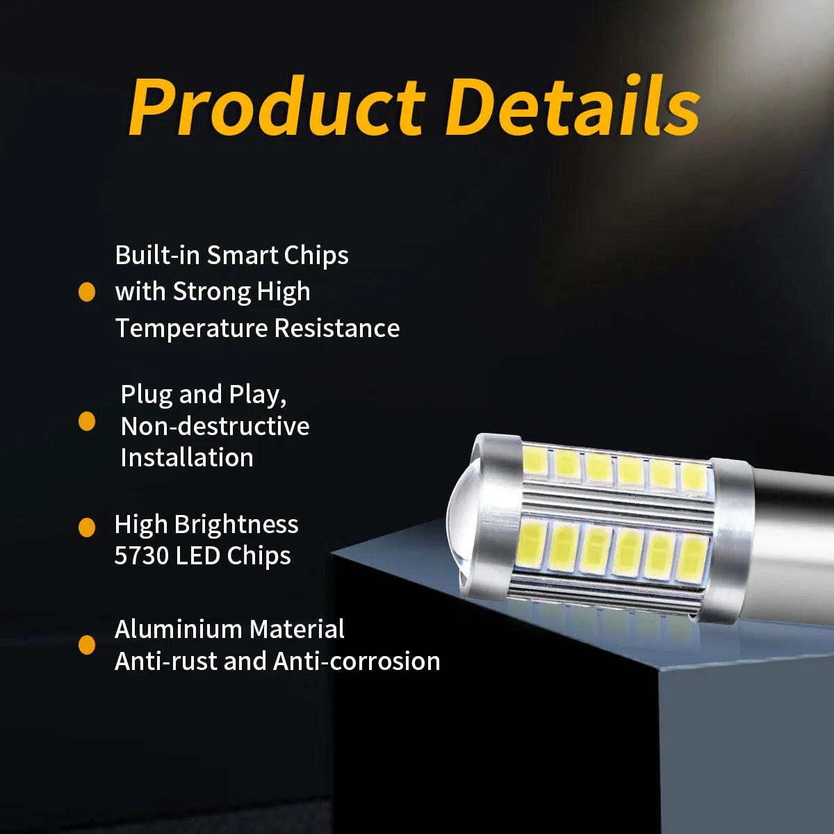 2PCS py21w P21 5W 1156 ba15s 1157 bay15d Smd