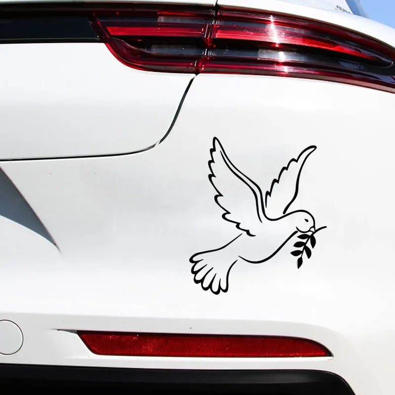 20x17cm Dove Peace Sticker Body Bumper Windows Motorcycle Laptop