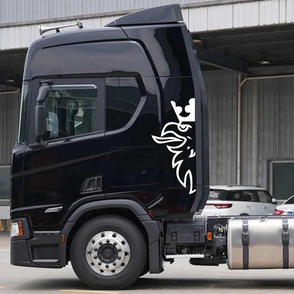 For Scania Mighty Eagle Head Pattern Vinyl Body Art Stickers