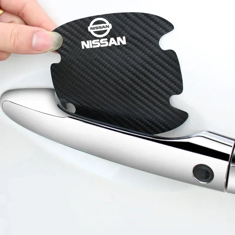For Nissan Sylphy X-TRAIL Tiida Serena Carbon Fiber Door Handle