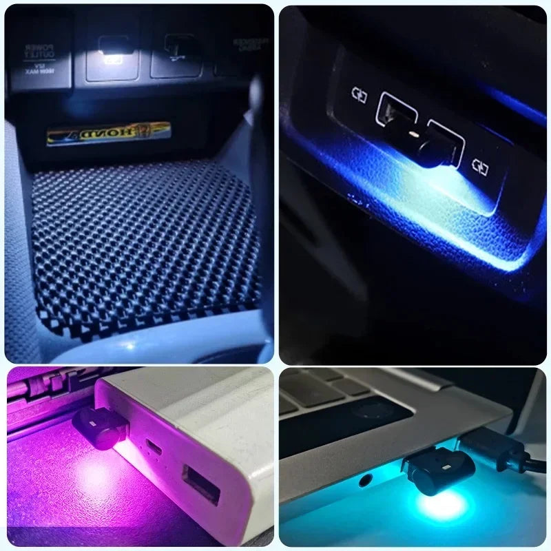 MINI USB Foot Emergency Lighting Interior Plug Play Atmosphere