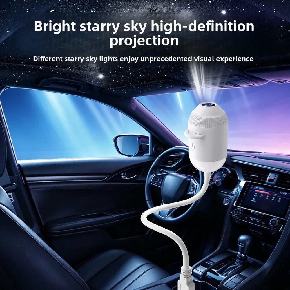 USB Star Projector 360 Adjustable Angle Interior Ambient Bedroom