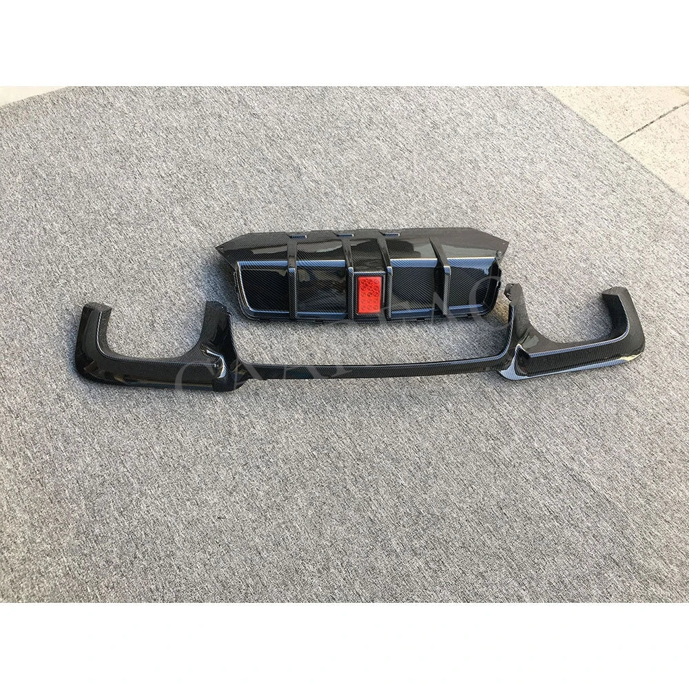 For BMW 5 Series F10 M5 ABS Carbon Look Rear Bumper Lip Diffuser