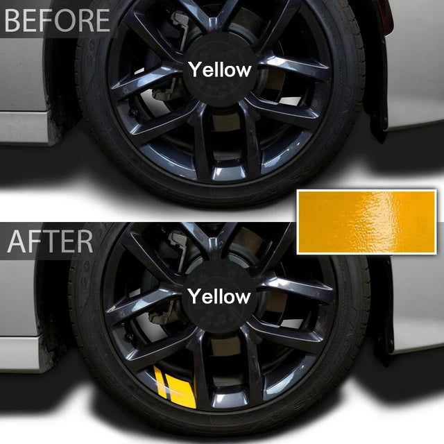 6PCS Sticker Reflective Wheel Rim Vinyl Warning Stickers Hash