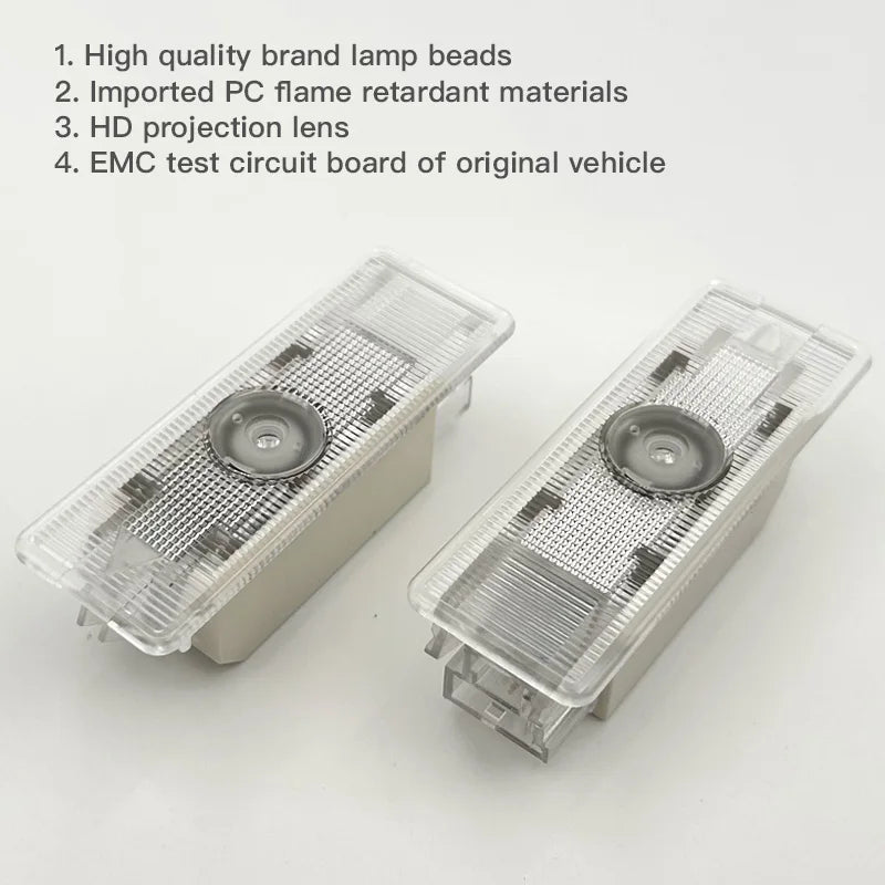 2PCS Door Welcome Projector Alpina B4 XD3 B7 No