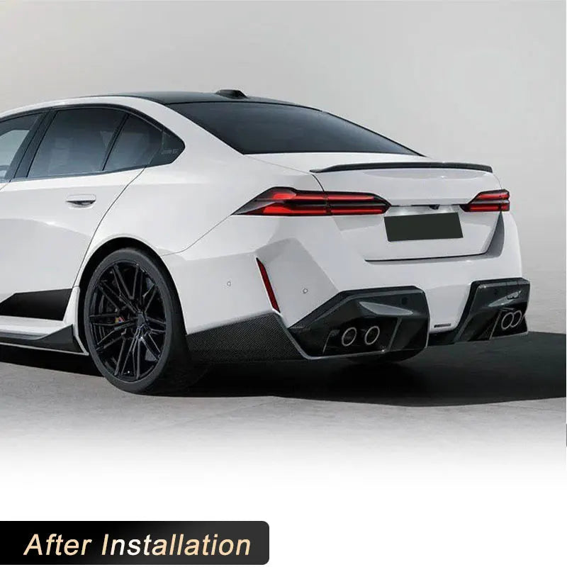 For BMW G90 G99 M5 2025 Rear Bumper Diffuser Lip Spoiler Dry