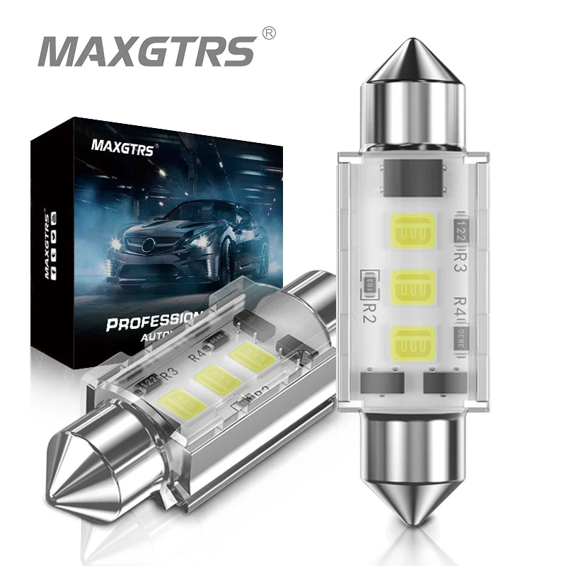 2X C5W Festoon C10W Canbus 44MM 3030 Smd Interior