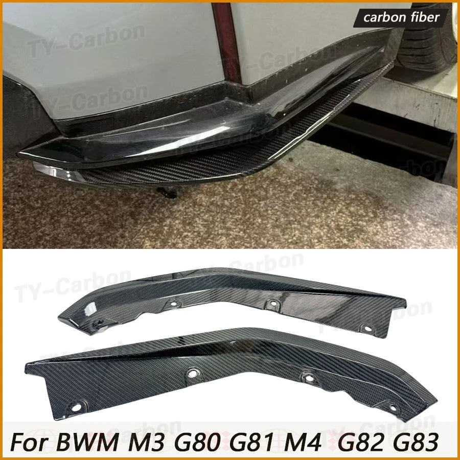 For BMW G81 G80 M3 G82 Dry Carbon Fiber Rear Splitter Lip