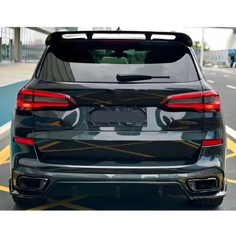For BMW X5 G05 2018-2025 Bright Black Rear Bumper Diffuser