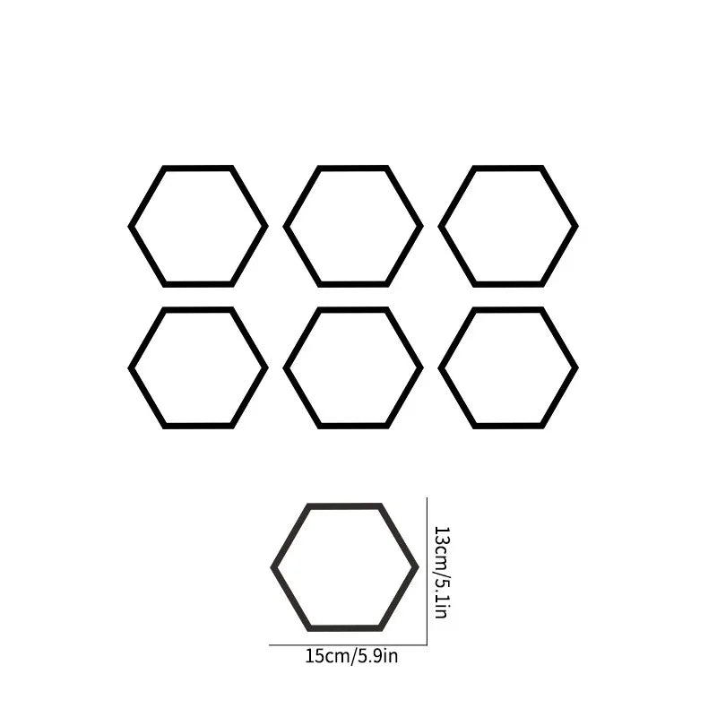 8PCS Honeycomb Stickers Sport Side Door Personalized Automobile