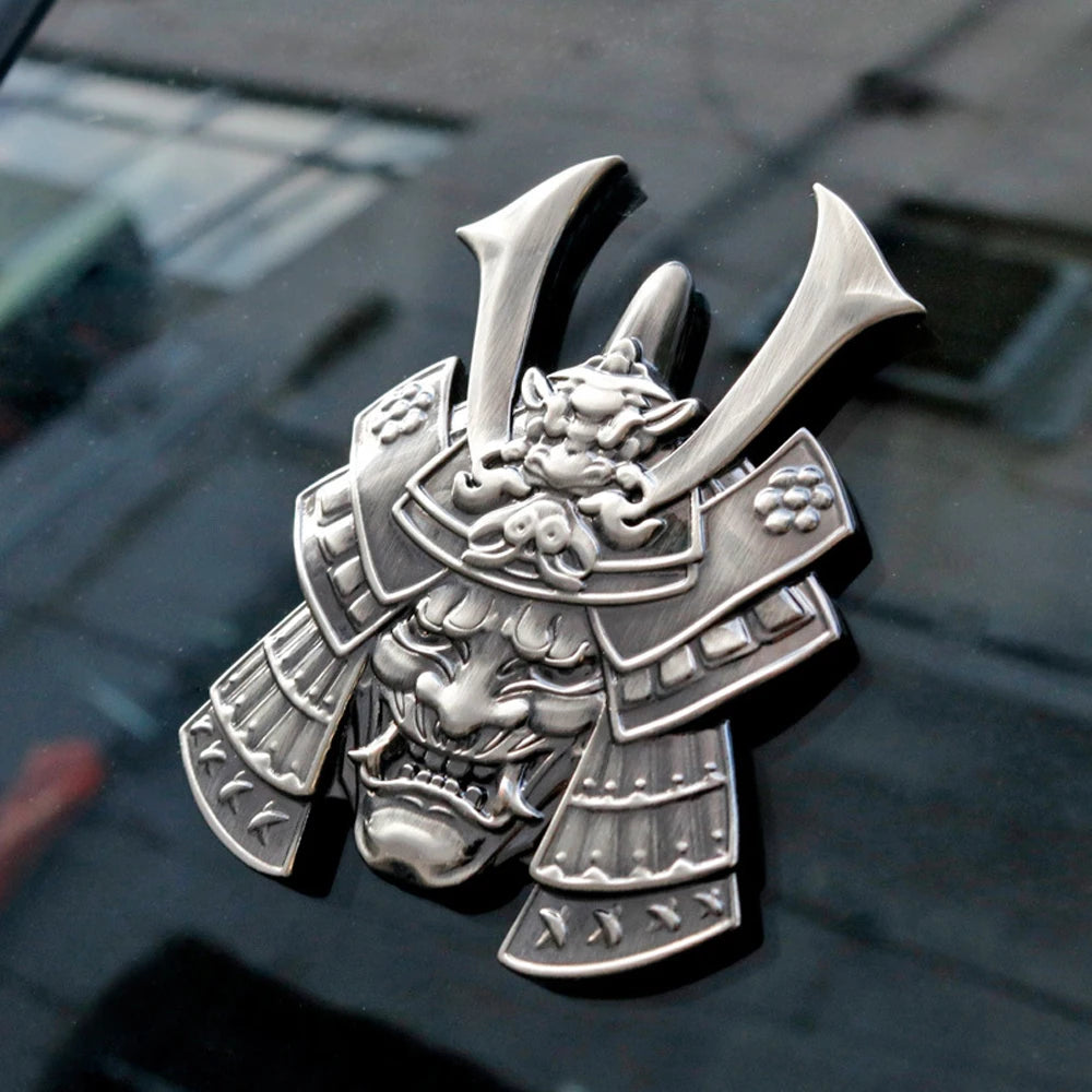 For Any Vehicle 3D Sticker Premium Warrior Metal Side Fender