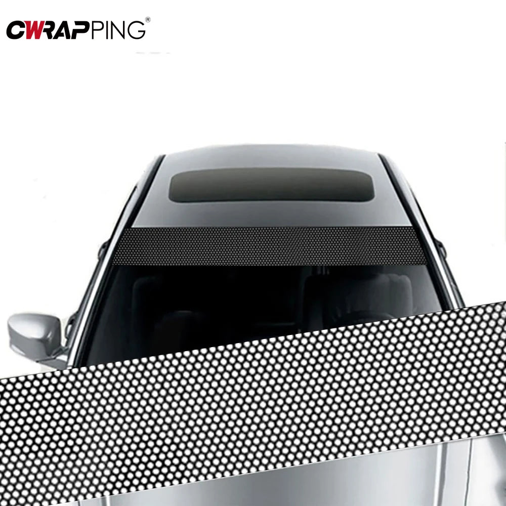 Sunshade Stickers Fly Eye One Way Vision Mesh Film