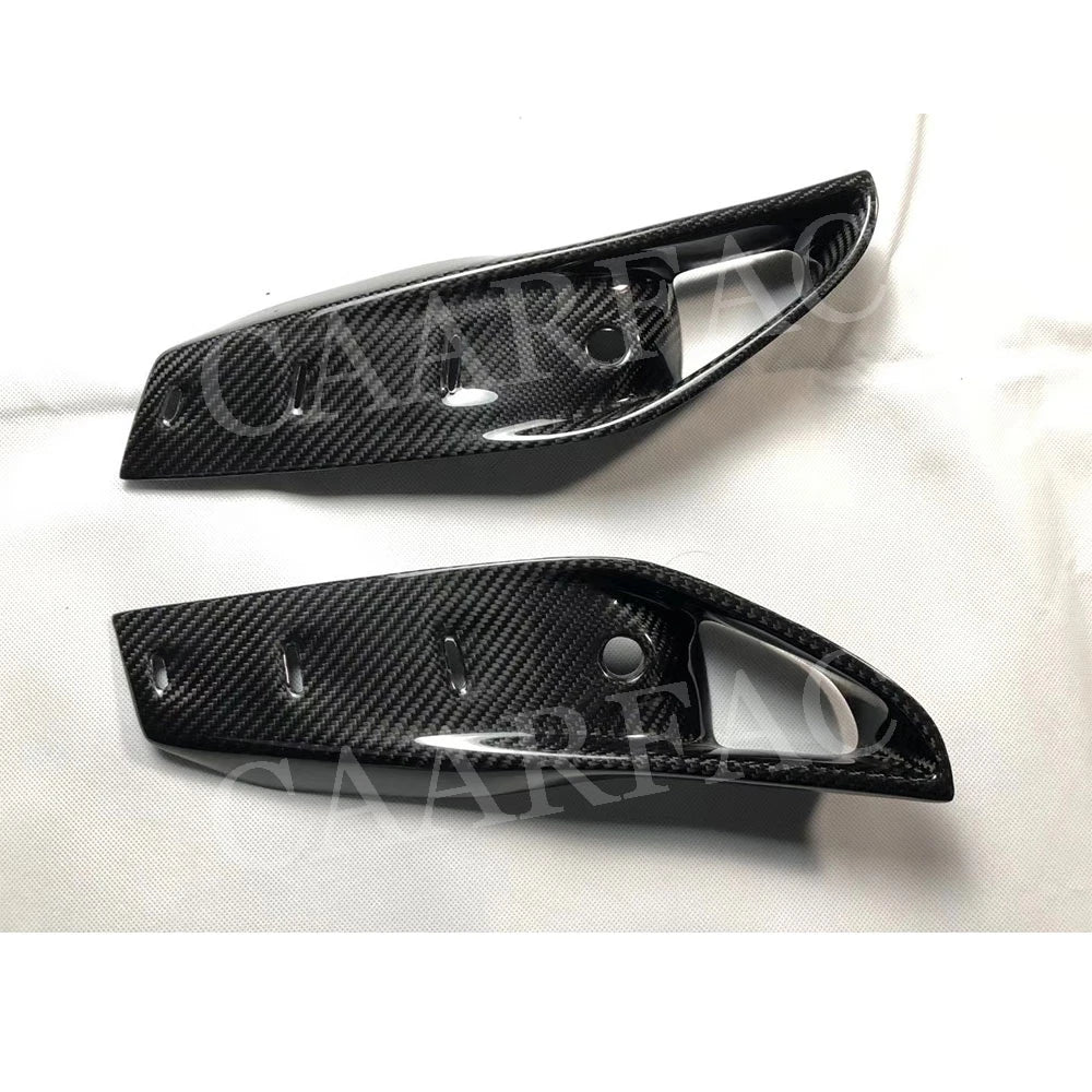 For BMW X5M F85 X6M F86 Dry Carbon Fiber Front Foglight Eyelids