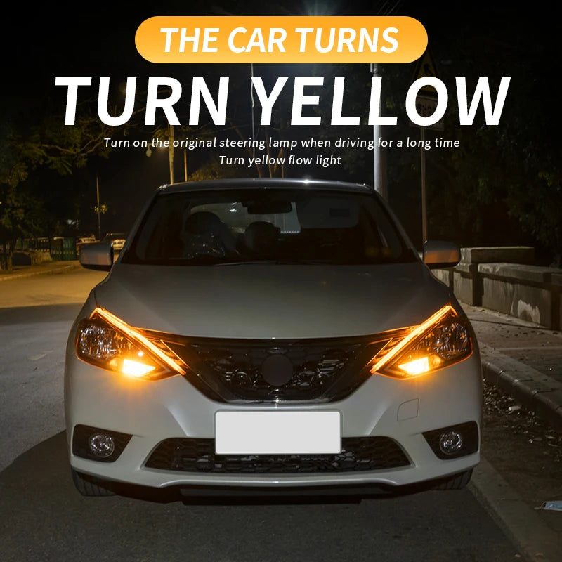 2PCS Drl Daytime Running Flexible Waterproof Strip Headlights