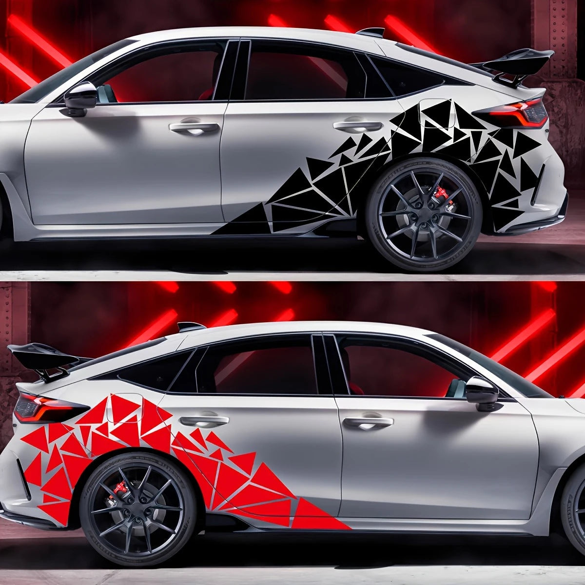 1PC Freestanding Triangles Graphics Sticker Decal SUV Truck