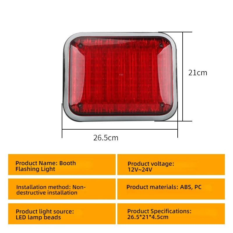 Set Ambulance Flashing Strobe Waterproof 12 24V Fire Truck