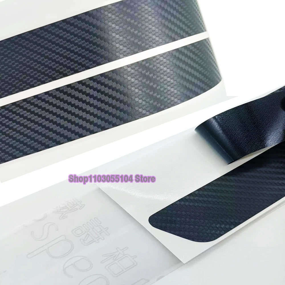 For Peugeot 405 406 407 408 4PCS Carbon Fiber Door Sill Sticker