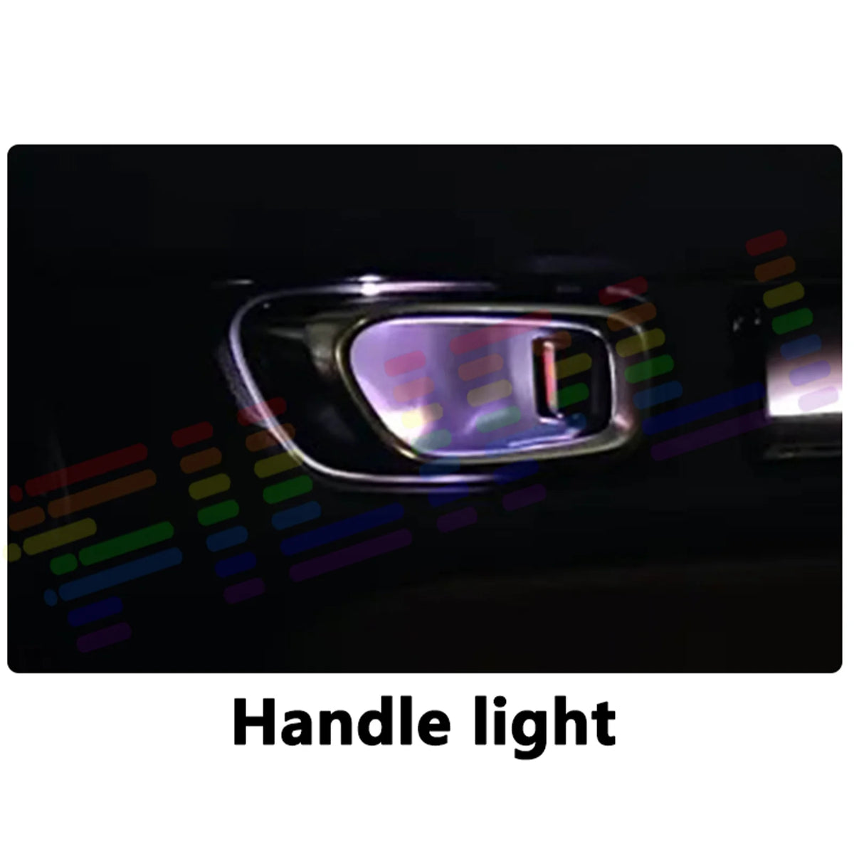 Ambient Lighting Footwell Storage Handle Horn Model Neon