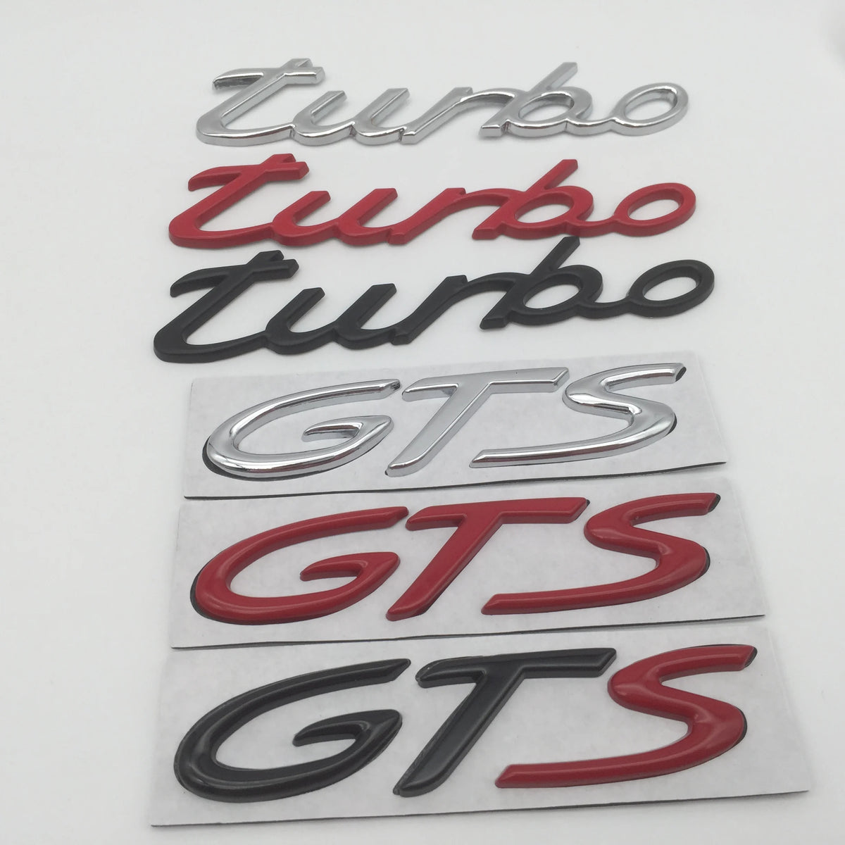 For Turbo Gts 1PCS 3D Metal Letter Emblem Rear Tail Trunk Decals