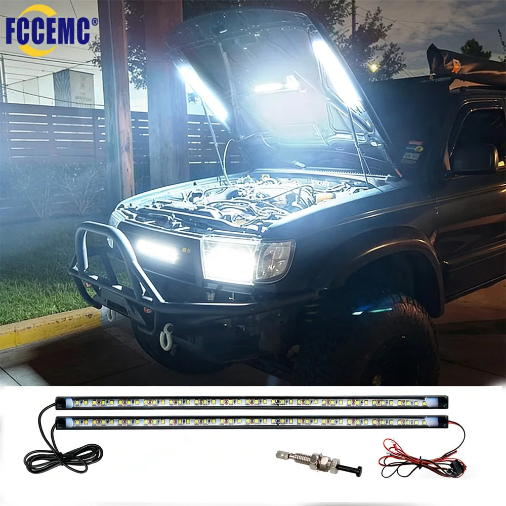 Hood Repair Lighting Kit On Off White Waterproof Underhood