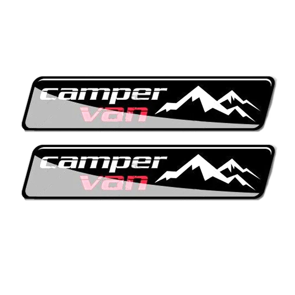 2PCS Campervan Stickers 147 Vanlife Camper Van Decals 3D