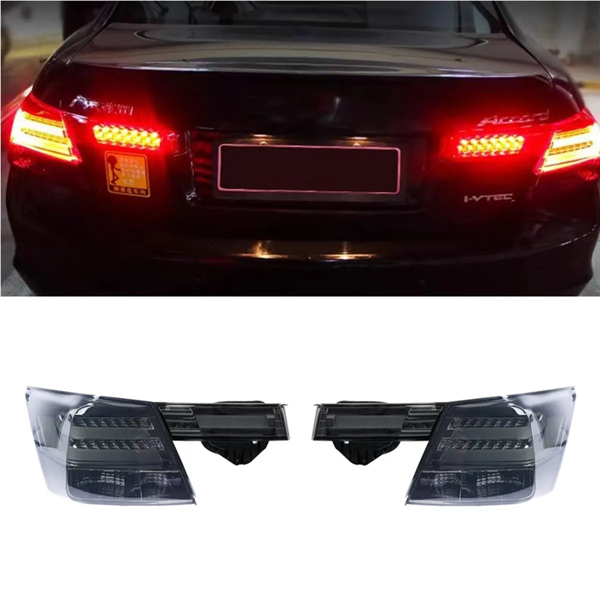 For Honda Accord 8TH Gen Tail Rear 2008-2013 Tail Dynamic Turn