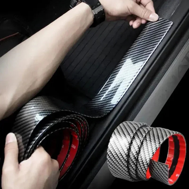 Nano Carbon Fiber Adhesive Tapes Paste Strip Door Sill