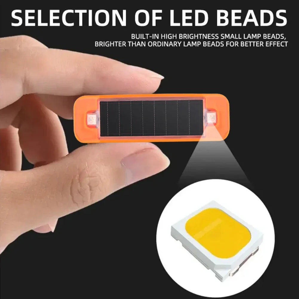 For Bike Motorcycle Scooters Solar LED 1-5pcs Warning Warn