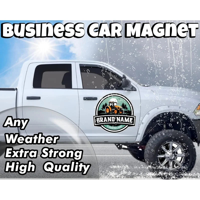 Custom Magnet Logo Truck Body Stickers Magnetic Personalized